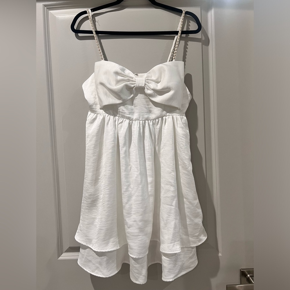 Mini white dress